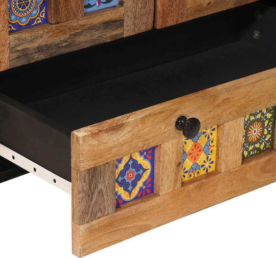 Δίφυλλη Ντουλάπα Φυσικό 60x33.5x100cm