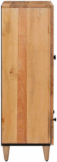 Δίφυλλη Ντουλάπα Φυσικό 60x33.5x100cm
