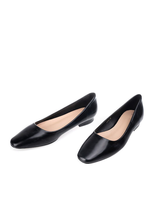 Women's Pointed Toe Ballerina Shoes in Black Colour