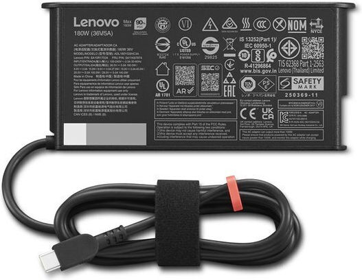 Lenovo Thinkpad USB-C Φορτιστής Laptop 180W για Lenovo χωρίς Καλώδιο Τροφοδοσίας