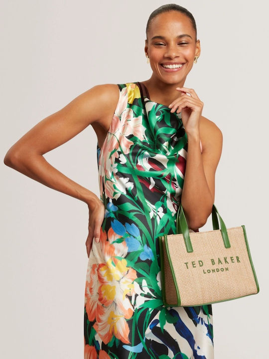 Icon Straw Women's Shoulder Bag Green