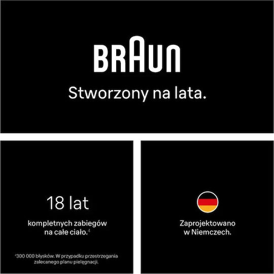 Braun Апарат За Епилация IPL За Лице Тяло И Бикини PL1115