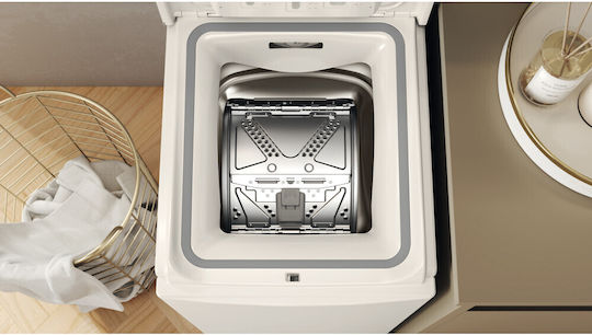 Whirlpool Πλυντήριο Ρούχων Άνω Φόρτωσης 5.5kg 1100 Στροφών 6th Sense TDLR 55140S EU