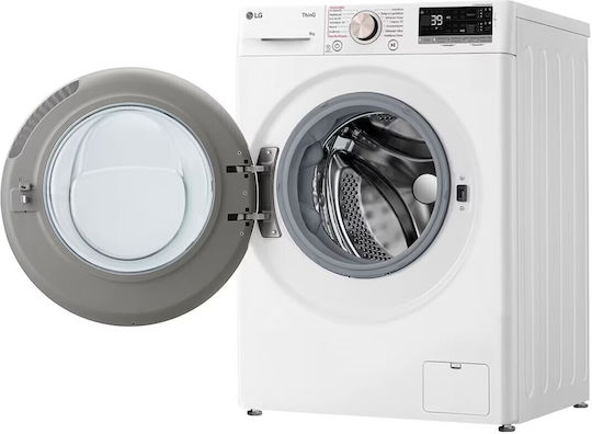 LG Mașină de Spălat Rufe 9kg cu Tehnologie cu Abur 1400 Rotiri AI DD F4R7509TSWG