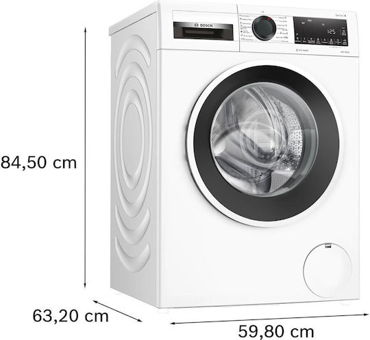 Bosch Πλυντήριο Ρούχων 9kg με Τεχνολογία Ατμού 1200 Στροφών Iron Assist WGG242Z2BY