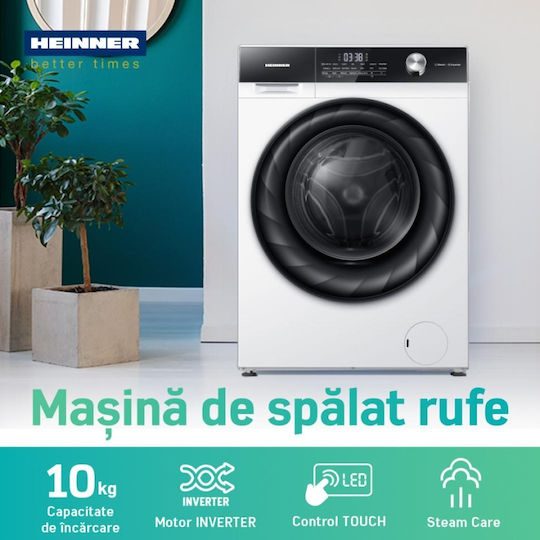Heinner Washing Machine 10kg 1400 Rounds HWM-H1014IVKA+++