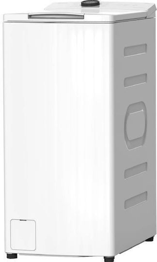 Midea Πλυντήριο Ρούχων Άνω Φόρτωσης 8kg με Τεχνολογία Ατμού 1300 Στροφών Drum Clean MF100T80B/W-GR