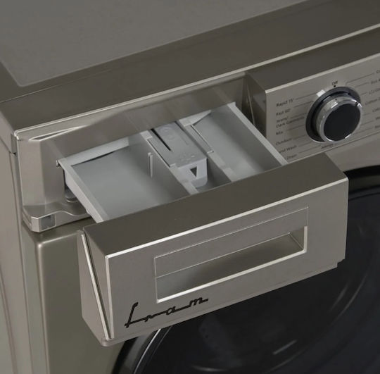 Fram Πλυντήριο Ρούχων 7kg 1400 Στροφών Γκρι FWM-V714T2IXD+++