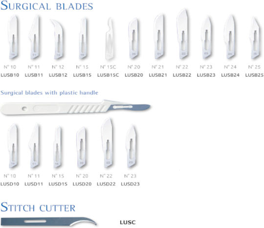 Scalpel Without Handle No10 Pack 100 Pieces