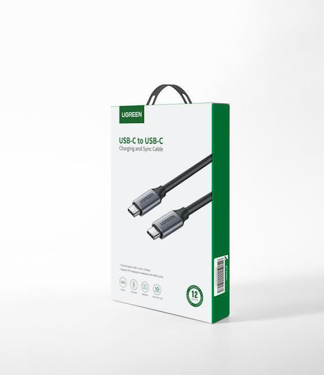 Ugreen USB 3.1 Video Cable USB-C Male - USB-C 60W PD Black 1.5m 50751