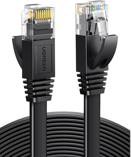 Ugreen Flat U/UTP Cat.6 (Gigabit) Network Cable Ethernet 1m Black