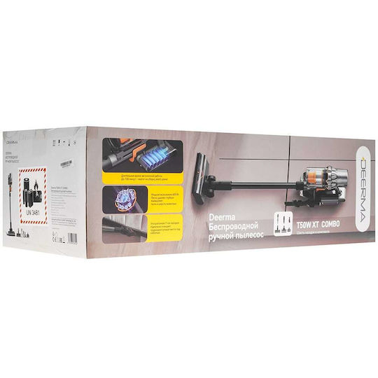 Deerma T50W XT Combo Επαναφορτιζόμενη Σκούπα 2 σε 1 Stick & Χειρός 22.2V Λευκή