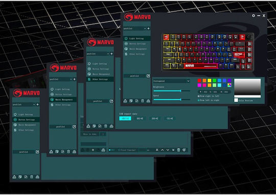 Marvo Titan Gaming Μηχανικό Πληκτρολόγιο Tenkeyless με RGB φωτισμό (Αγγλικό US)