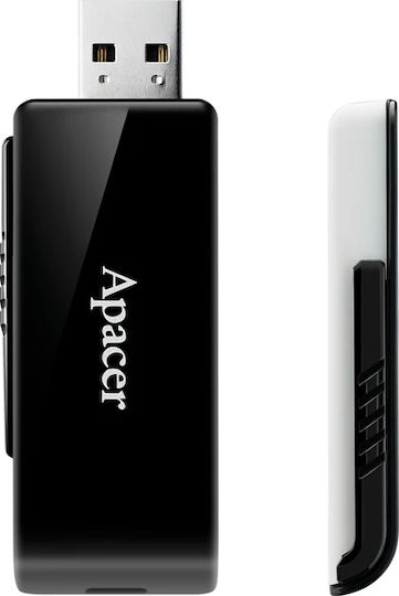 Apacer AH350 64GB USB 3.0 Stick Μαύρο