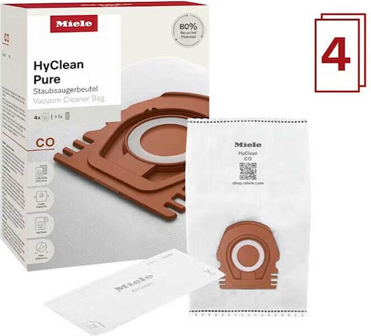 Miele Hyclean Pure Торби за прахосмукачка 4бр Съвместима с прахосмукачка Miele