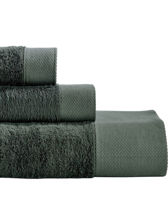 Down Town Home Bath Towels Set of Towels 3 pcs New Pink Forest Weight 600gsm