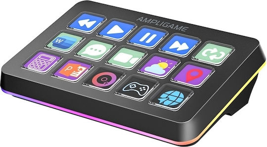 Fifine Stream Deck AmpliGame D6 Stream Controller Deck with RGB για PC