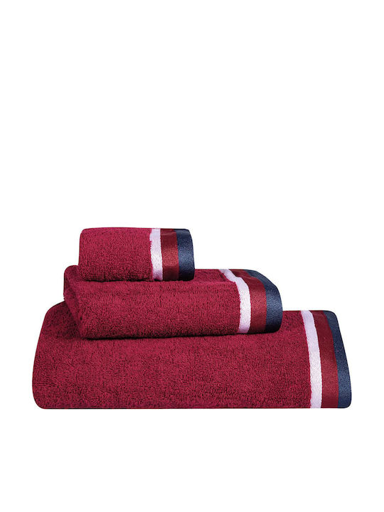 Greenwich Polo Club Bath Towel Set 3pcs 3061 Bordeaux Weight 520gr/m²