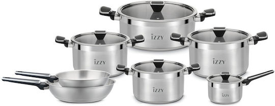 Izzy Top Chef Тиган За Сотиране От Неръждаема Стомана С Капак 28см