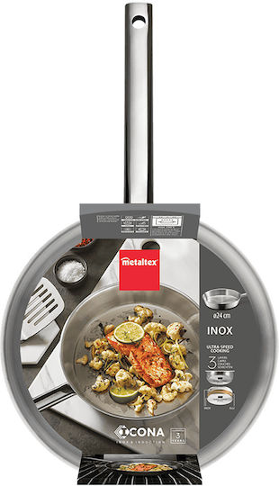 Metaltex Icona Edelstahlpfanne 24cm