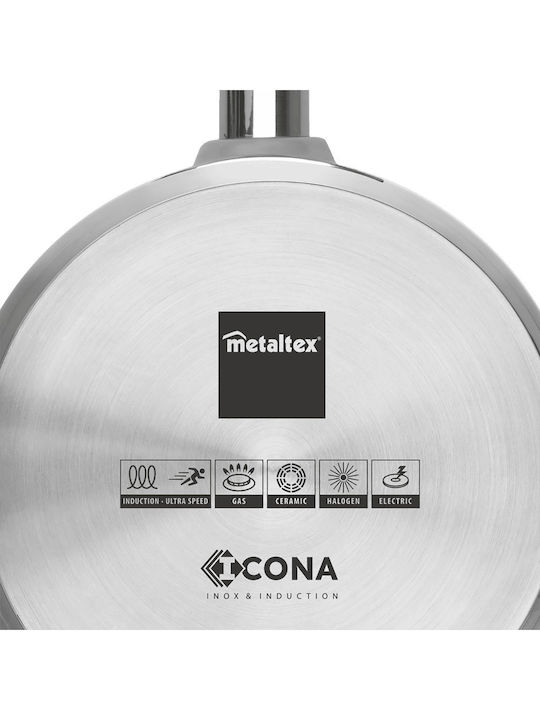 Metaltex Icona Stainless Steel Pan 24cm