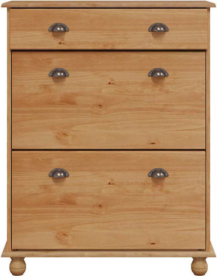 Schuhschrank aus Massivholz 85x35x108cm