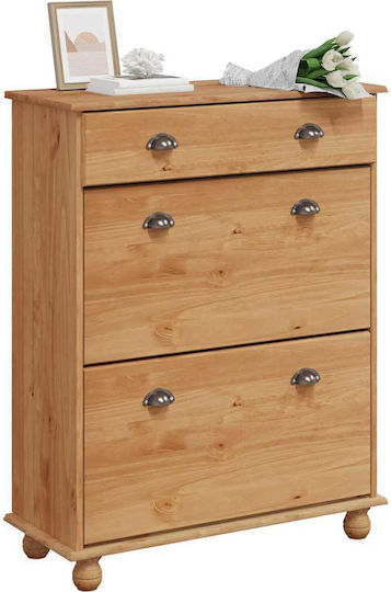 Schuhschrank aus Massivholz 85x35x108cm