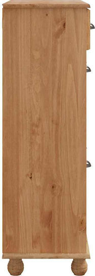 Schuhschrank aus Massivholz 85x35x108cm