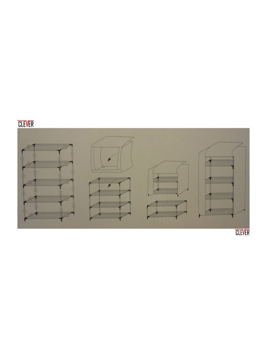 Shoe Organizer Zipper Closure 20 Pairs of Shoes