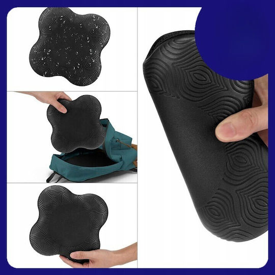 Set 2 Perne De Exerciții Pilates Yoga Zola Protecție Articulară Poliuretan Antiderapant 20x2 Cm Gri Închis