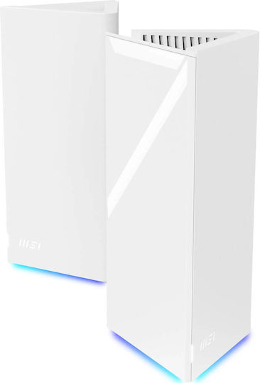 MSI Roamii BE PRO WiFi Mesh Network Access Point Wi‑Fi 7 Tri Band (2.4 & 5 & 6GHz) σε Διπλό Kit