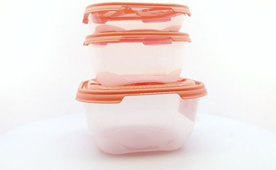 Cyclops Fresco Set Plastic Lunch Boxes Fuchsia 3 Pieces