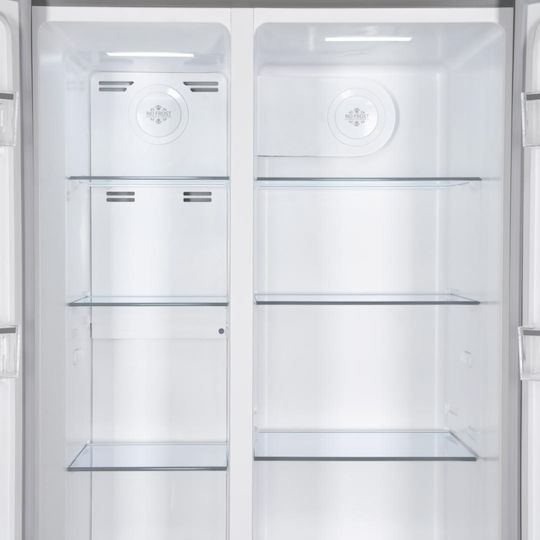 Heinner Ψυγείο Ντουλάπα 532lt Total NoFrost Υ177xΠ90xΒ66εκ. Λευκό HSBS-HM532NFGWHE++