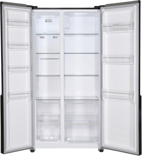 Heinner 442lt NoFrost Î177xL90xA59cm. Negru HSBS-HM442NFGBKE++