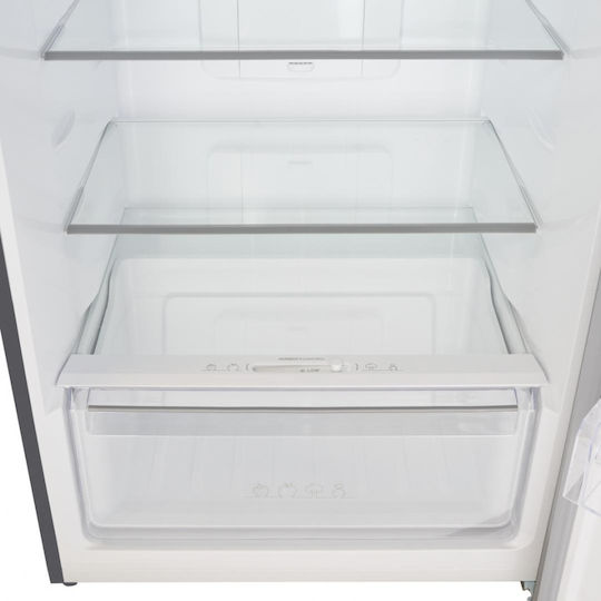 Heinner Double Door Refrigerator 415lt NoFrost H178xW70xD68cm Gray HF-HM415NFDXE++