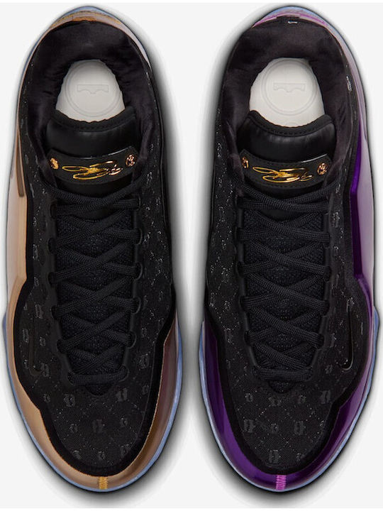LeBron 23 "The Chosen One and The One Who Chose" Low Basketball Shoes Black / Metallic Gold / Vivid Purple