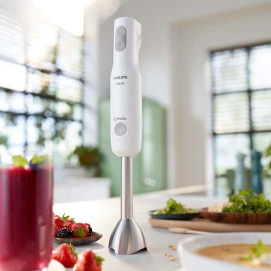 Philips Daily Collection ProMix Ръчен Блендер с Неръждаема Пръчка 700W Бял