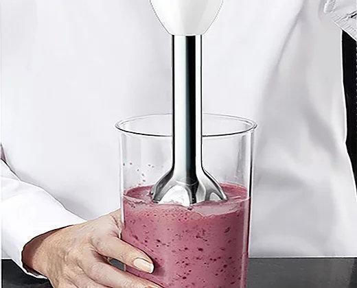 Hoomei Handmixer mit Inox-Stab 300W Weiß