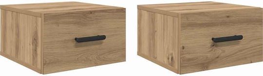 Κομοδίνα Ξύλινα 2τμχ 35x35x20cm Κομοδίνα Ξύλινα 2τμχ 35x35x20cm
