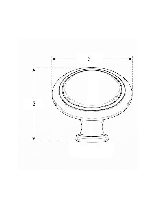 Knob Giusti Art.2025 Old Silver 233-20253000e8