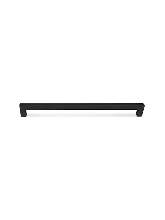 Import Hellas 4242 Handle Furniture made of Metallic in Black Color 139mm (Center Distance 128mm) 4242 1pcs