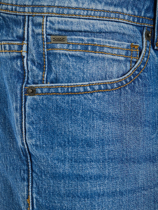 Men's Jeans Pants with Slim Tapered Fit Blue