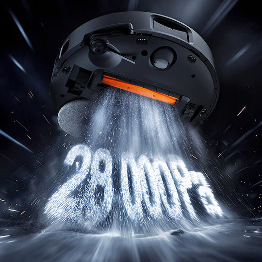Deerma X90 Ultra Robot Vacuum Cleaner with Laser Mapping and 28000Pa Suction Power Black