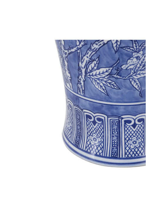 Artekko Dekorative Porzellanvase Melania Weiß 23x23xH62cm