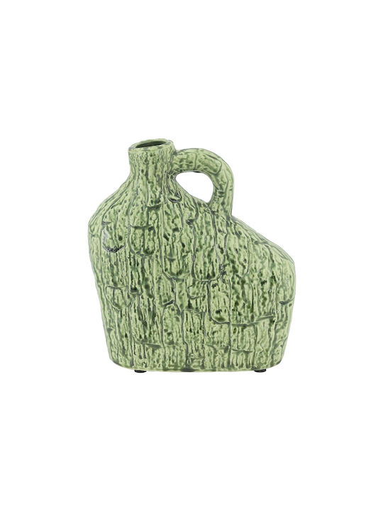 Artekko Vază Decorativă Ceramică Bliss Verde 20.5x8xÎ21cm