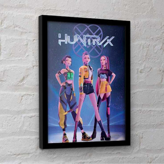 K-pop Dämonenjäger Huntrix Poster Rahmen 31x41cm