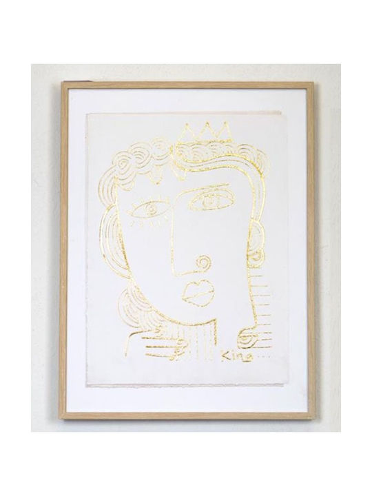 Γυναικείο Πρόσωπο Πίνακας σε Καμβά 45x60cm