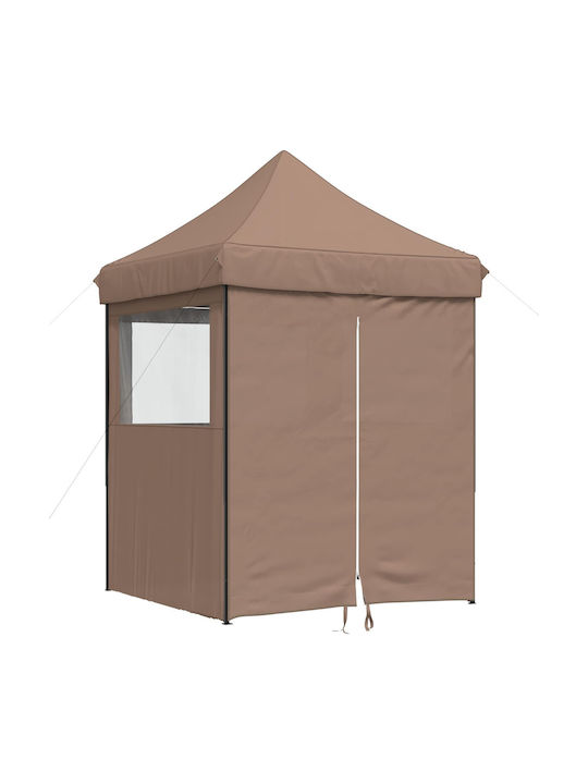 vidaXL Foldable Garden Brown Gazebo 2x2m