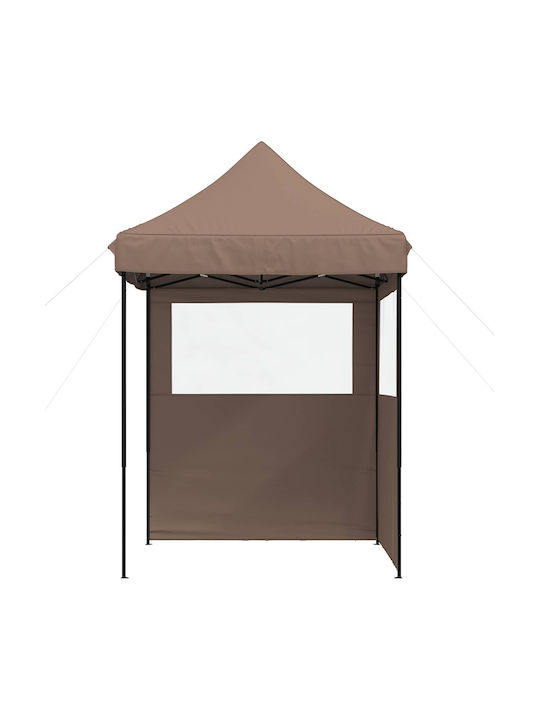 vidaXL Foldable Garden Brown Gazebo 2x2m