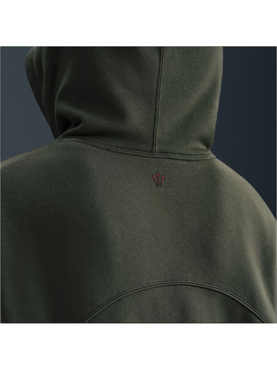 Women's Hooded Sweatshirt Cargo Khaki
